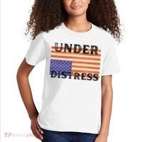 Under Distress Upside Down American Flag USA Kids T-Shirt thumb 2