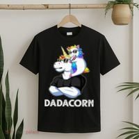 Unicorn Dad Unicorn Lovers Father's Day Dadacorn T-Shirt thumb 2