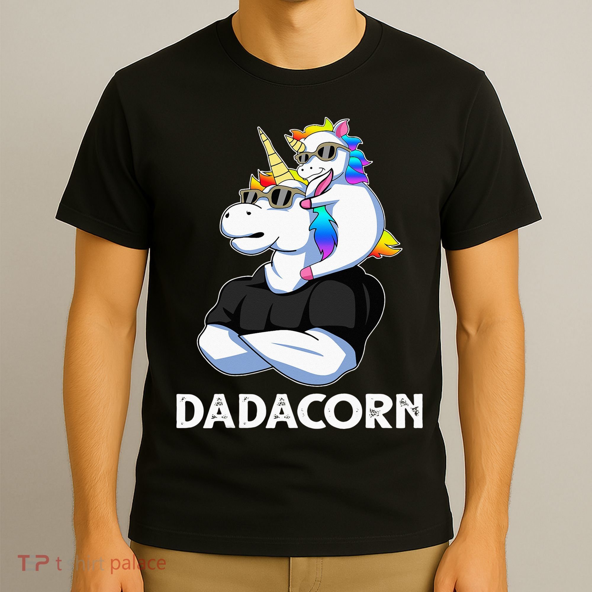 Unicorn Dad Unicorn Lovers Father's Day Dadacorn T-Shirt