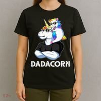 Unicorn Dad Unicorn Lovers Father's Day Dadacorn T-Shirt thumb 4