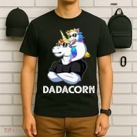 Unicorn Dad Unicorn Lovers Father's Day Dadacorn T-Shirt thumb 6
