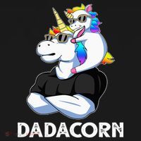 Unicorn Dad Unicorn Lovers Father's Day Dadacorn T-Shirt thumb 7