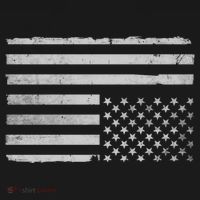 Upside Down Us Flag Distressed American Flag T-Shirt thumb 7