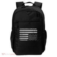 Upside Down Us Flag Distressed American Flag Backpack thumb 0