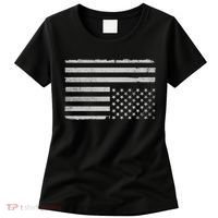 Upside Down Us Flag Distressed American Flag Women's T-Shirt thumb 0