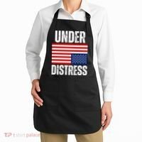 Under Distress Upside Down Tattered American Flag US Patriot Apron thumb 2