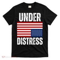 Under Distress Upside Down Tattered American Flag US Patriot T-Shirt thumb 0