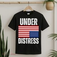 Under Distress Upside Down Tattered American Flag US Patriot T-Shirt thumb 2