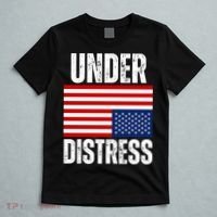 Under Distress Upside Down Tattered American Flag US Patriot T-Shirt thumb 5