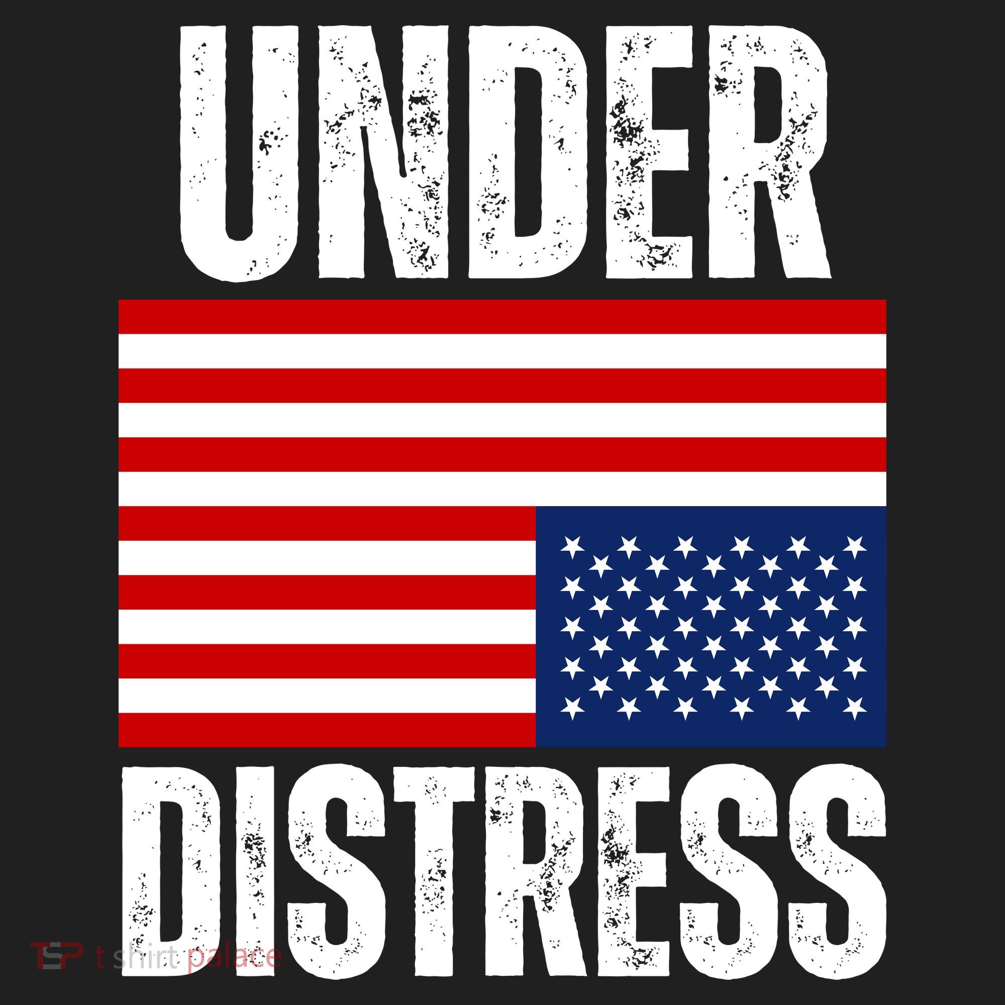 Under Distress Upside Down Tattered American Flag US Patriot Beanie