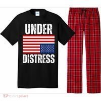 Under Distress Upside Down Tattered American Flag US Patriot Pajama Set thumb 0