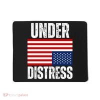 Under Distress Upside Down Tattered American Flag US Patriot Mousepad thumb 0