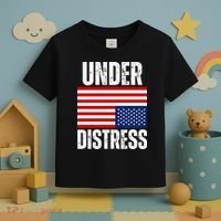 Under Distress Upside Down Tattered American Flag US Patriot Toddler T-Shirt thumb 3