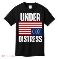Under Distress Upside Down Tattered American Flag US Patriot Kids T-Shirt thumb 0