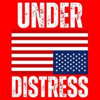 Under Distress Upside Down Tattered American Flag US Patriot Santa Hat thumb 1
