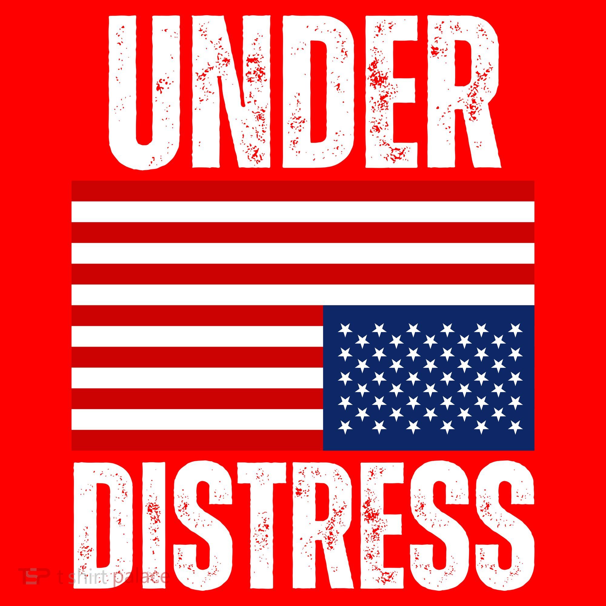 Under Distress Upside Down Tattered American Flag US Patriot Santa Hat