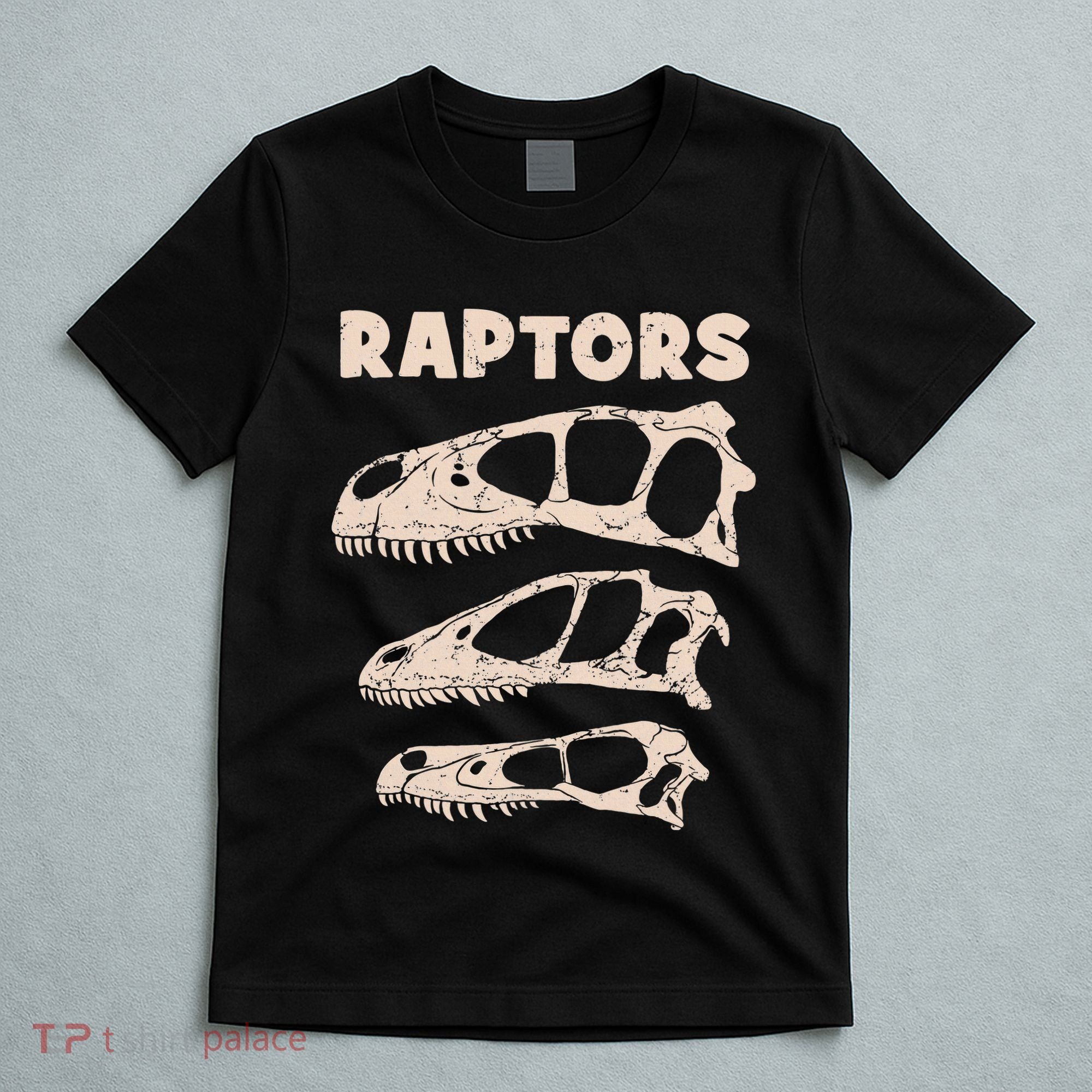 Utahraptor Deinonychus Velociraptor Skull Fossil Hunter T-Shirt