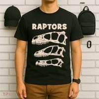 Utahraptor Deinonychus Velociraptor Skull Fossil Hunter T-Shirt thumb 6