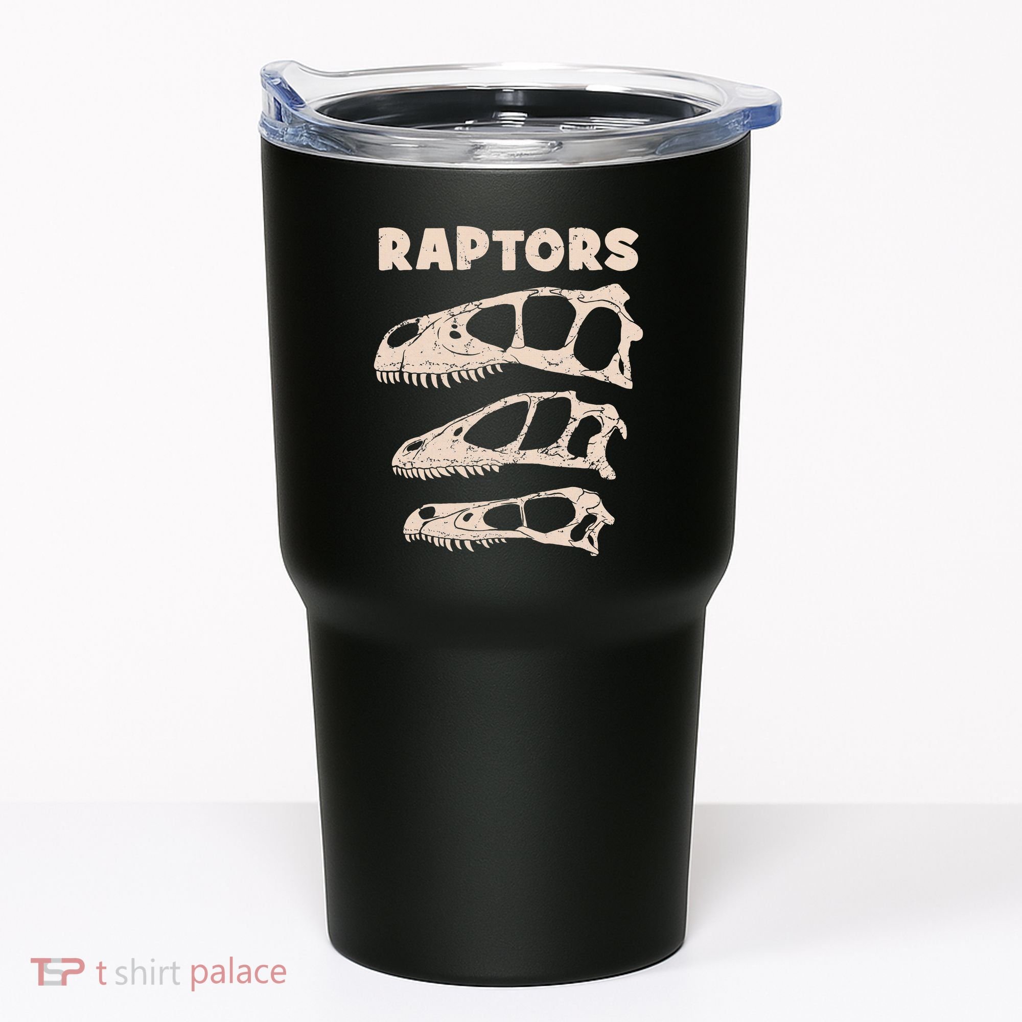 Utahraptor Deinonychus Velociraptor Skull Fossil Hunter Tumbler