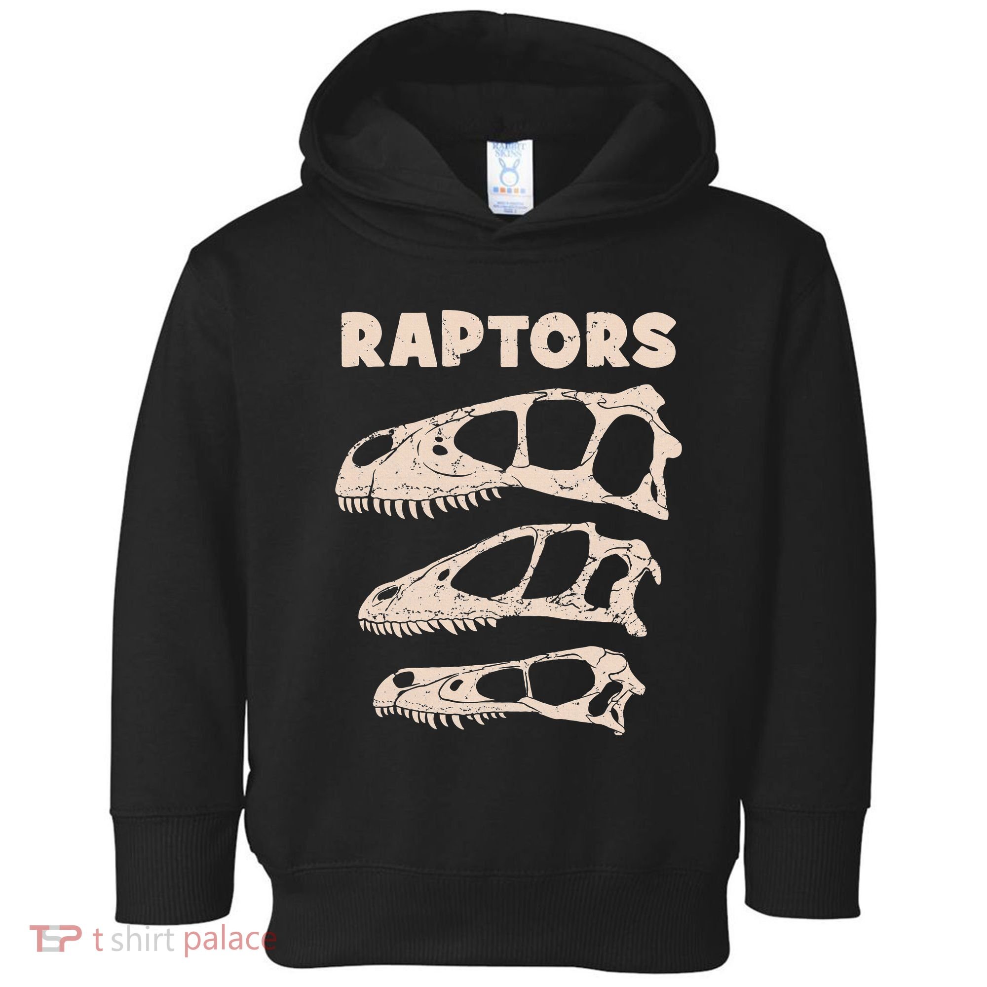 Utahraptor Deinonychus Velociraptor Skull Fossil Hunter Toddler Hoodie