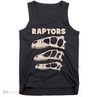 Utahraptor Deinonychus Velociraptor Skull Fossil Hunter Tank Top thumb 0