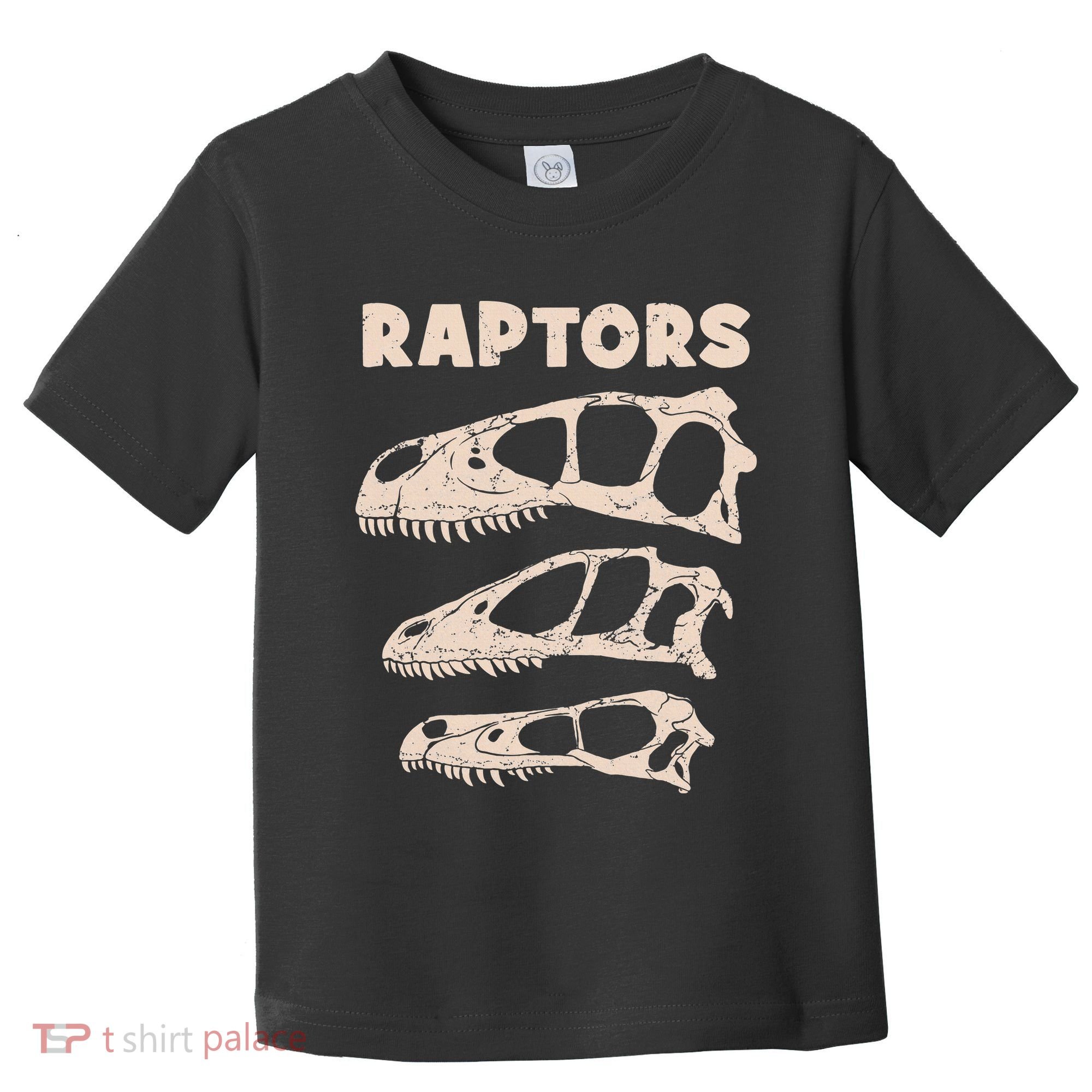 Utahraptor Deinonychus Velociraptor Skull Fossil Hunter Toddler T-Shirt