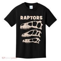 Utahraptor Deinonychus Velociraptor Skull Fossil Hunter Kids T-Shirt thumb 0