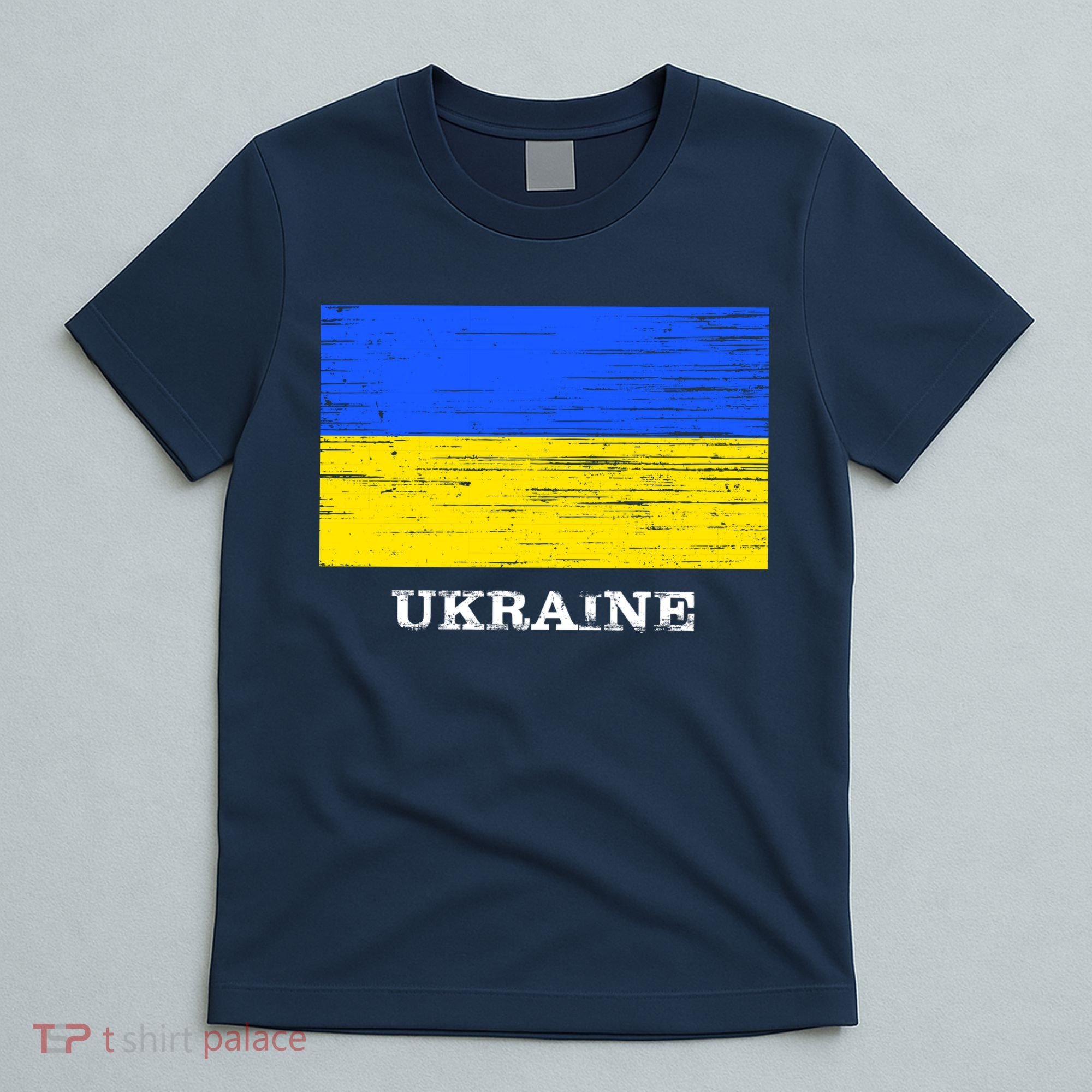 Ukraine Distressed Vintage World Flag Nationality Ukrainian Pride T-Shirt