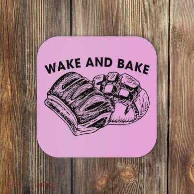 Unique Design Wake And Bake Funny Sourdough Coaster