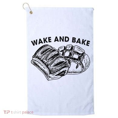 Unique Design Wake And Bake Funny Sourdough Golf Towel