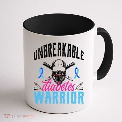 Unbreakable Diabetes Warrior Coffee Mug back