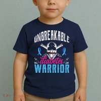 Unbreakable Diabetes Warrior Toddler T-Shirt thumb 2