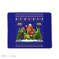 Ugly Dragon Xmas Gift Santa Riding Dragon Christmas Cool Gift Mousepad thumb 0