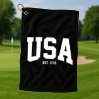 Usa Est 1776 Golf Towel thumb 1