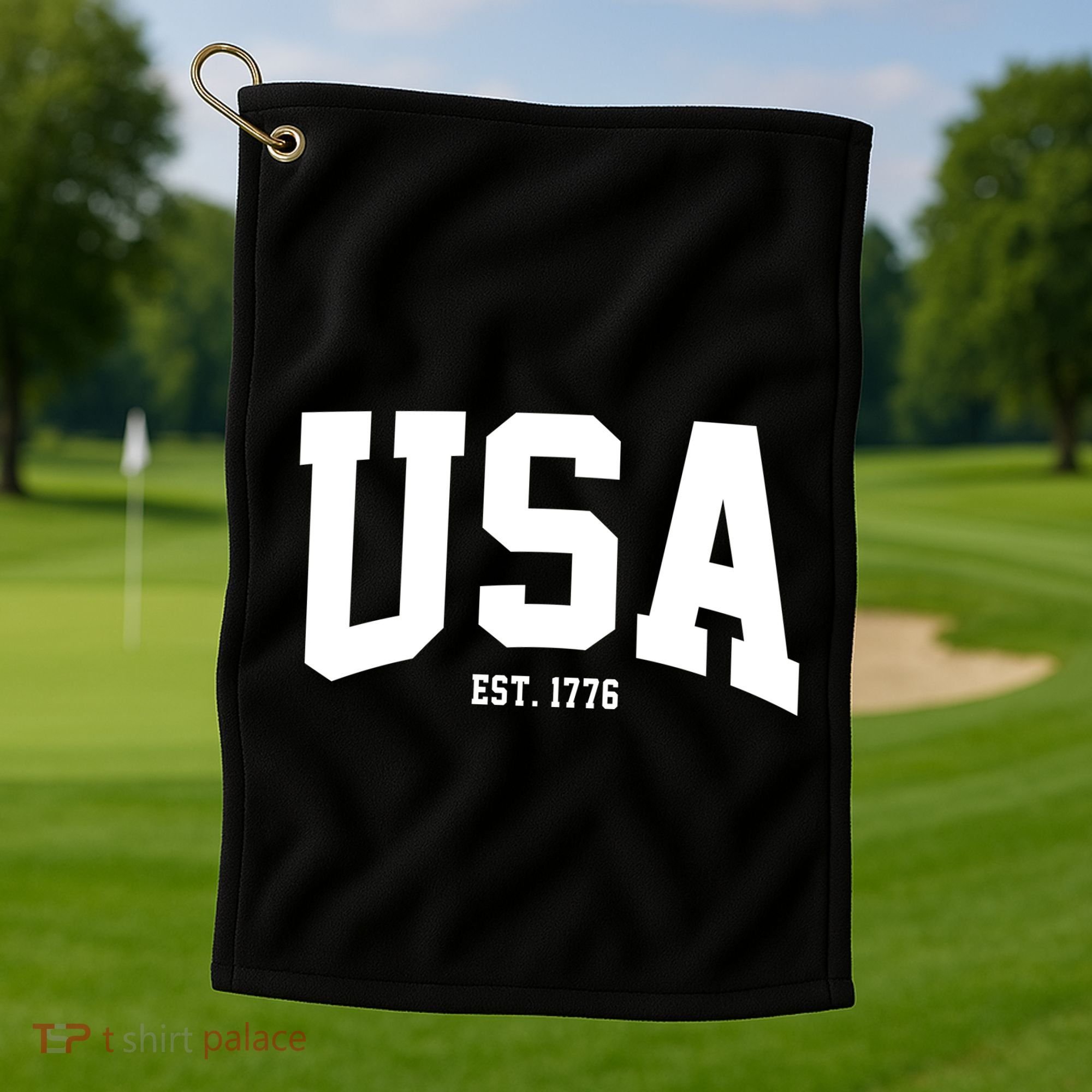 Usa Est 1776 Golf Towel