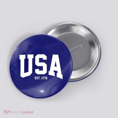 Usa Est 1776 Button