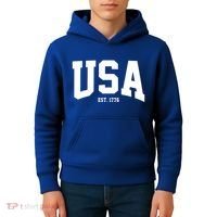 Usa Est 1776 Kids Hoodie thumb 4