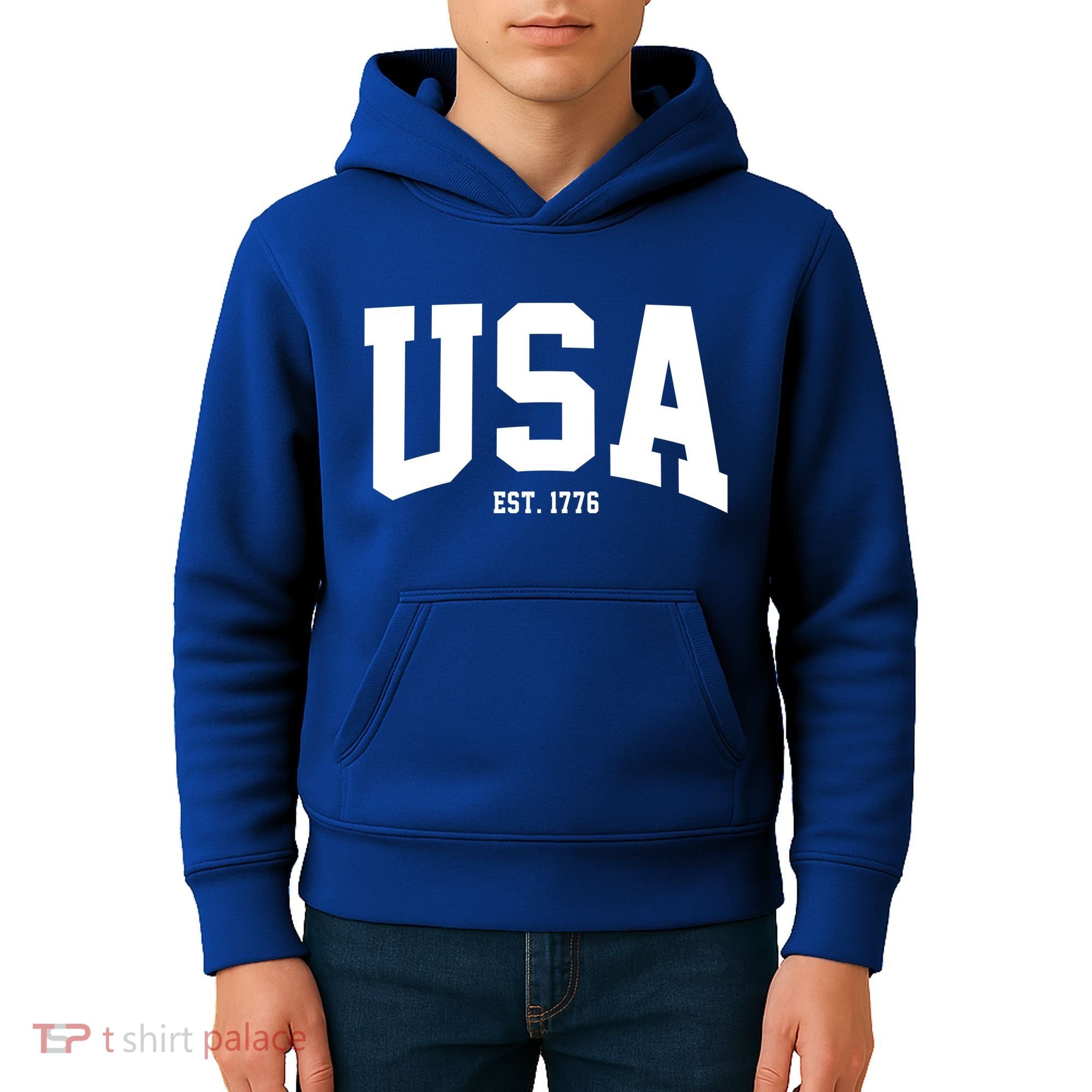 Usa Est 1776 Kids Hoodie
