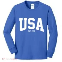 Usa Est 1776 Kids Long Sleeve Shirt thumb 0