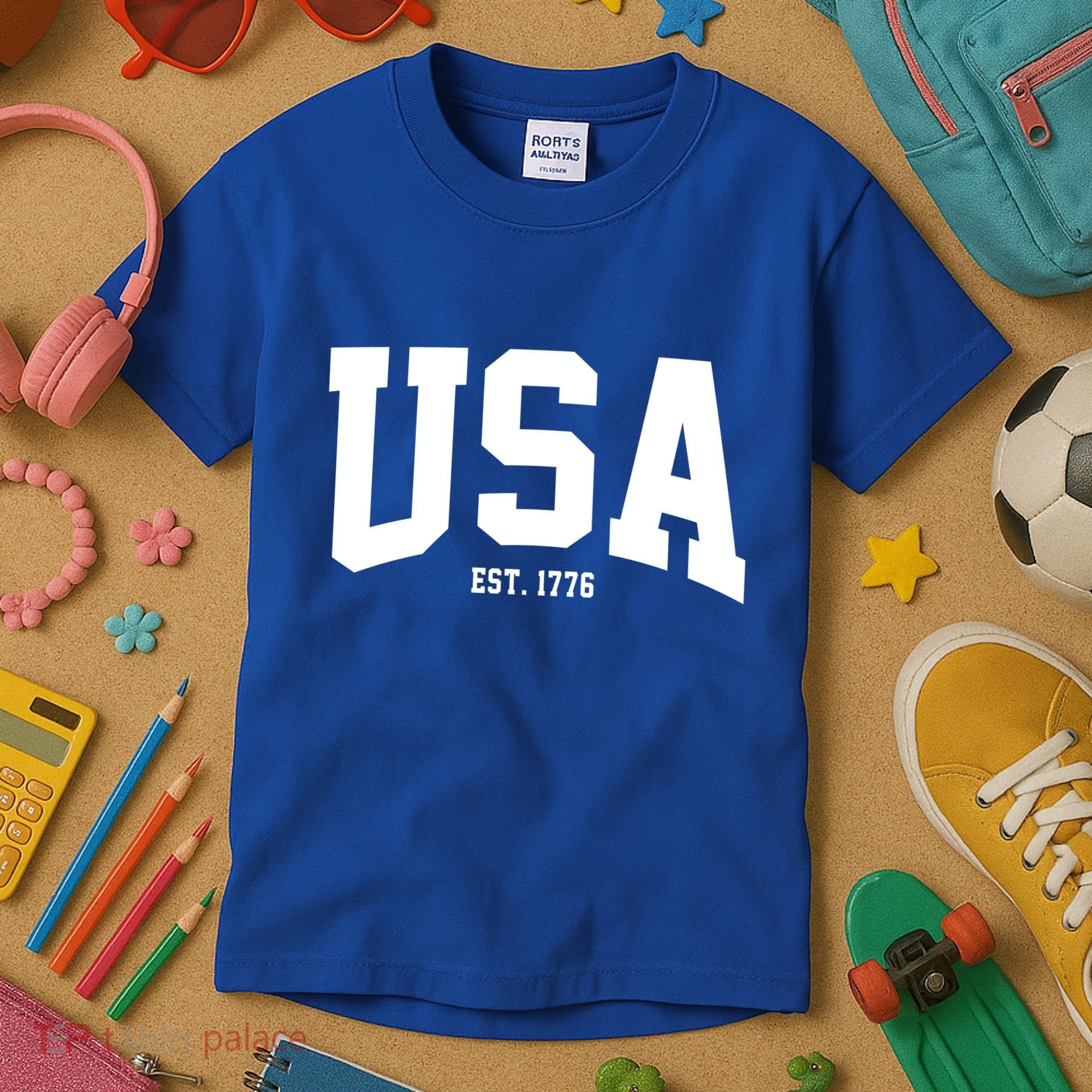 Usa Est 1776 Kids T-Shirt