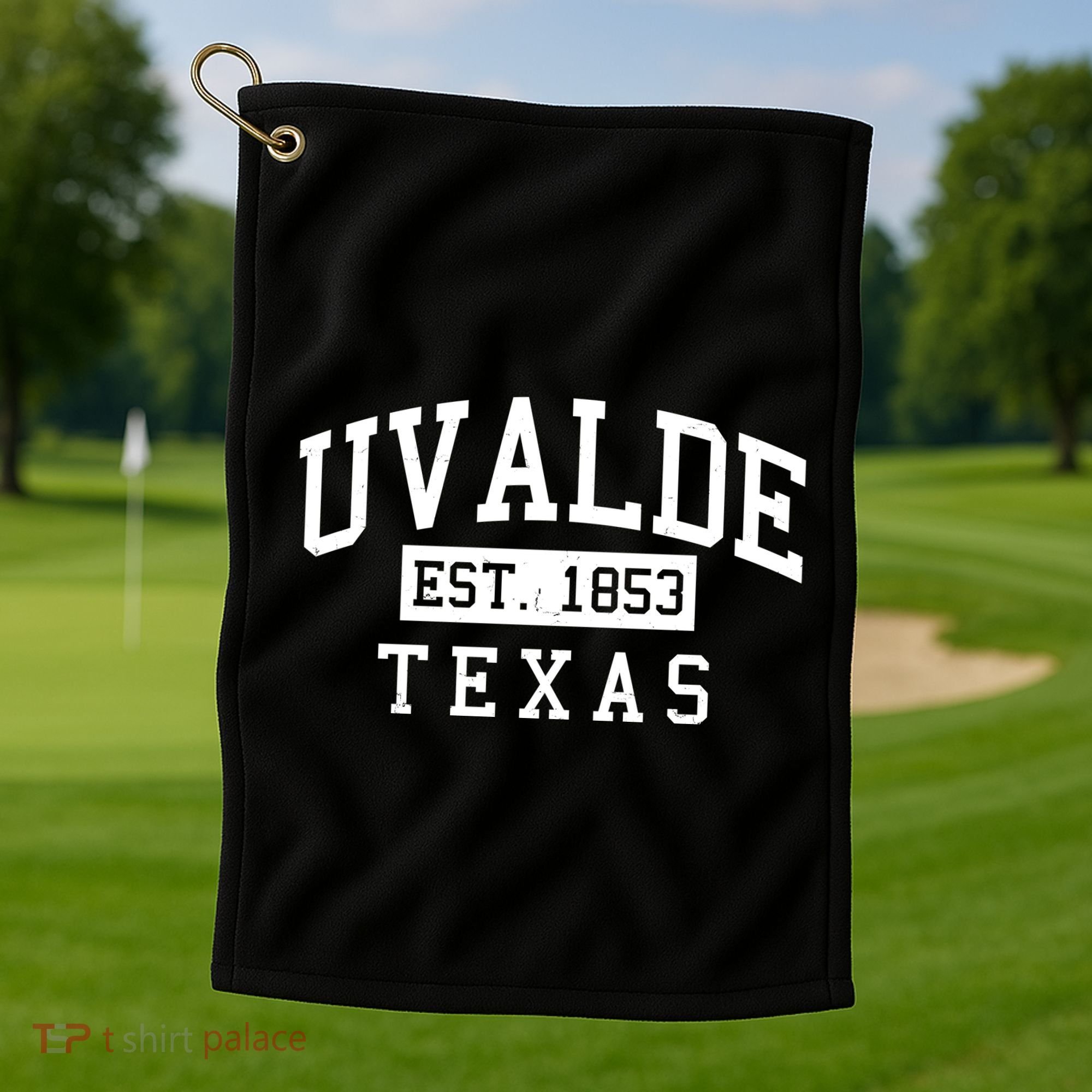 Uvalde EST 1853 Texas Golf Towel