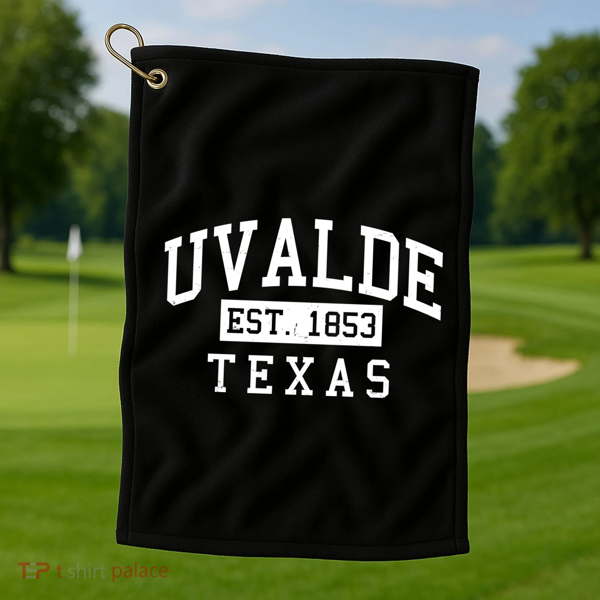 Uvalde EST 1853 Texas Golf Towel