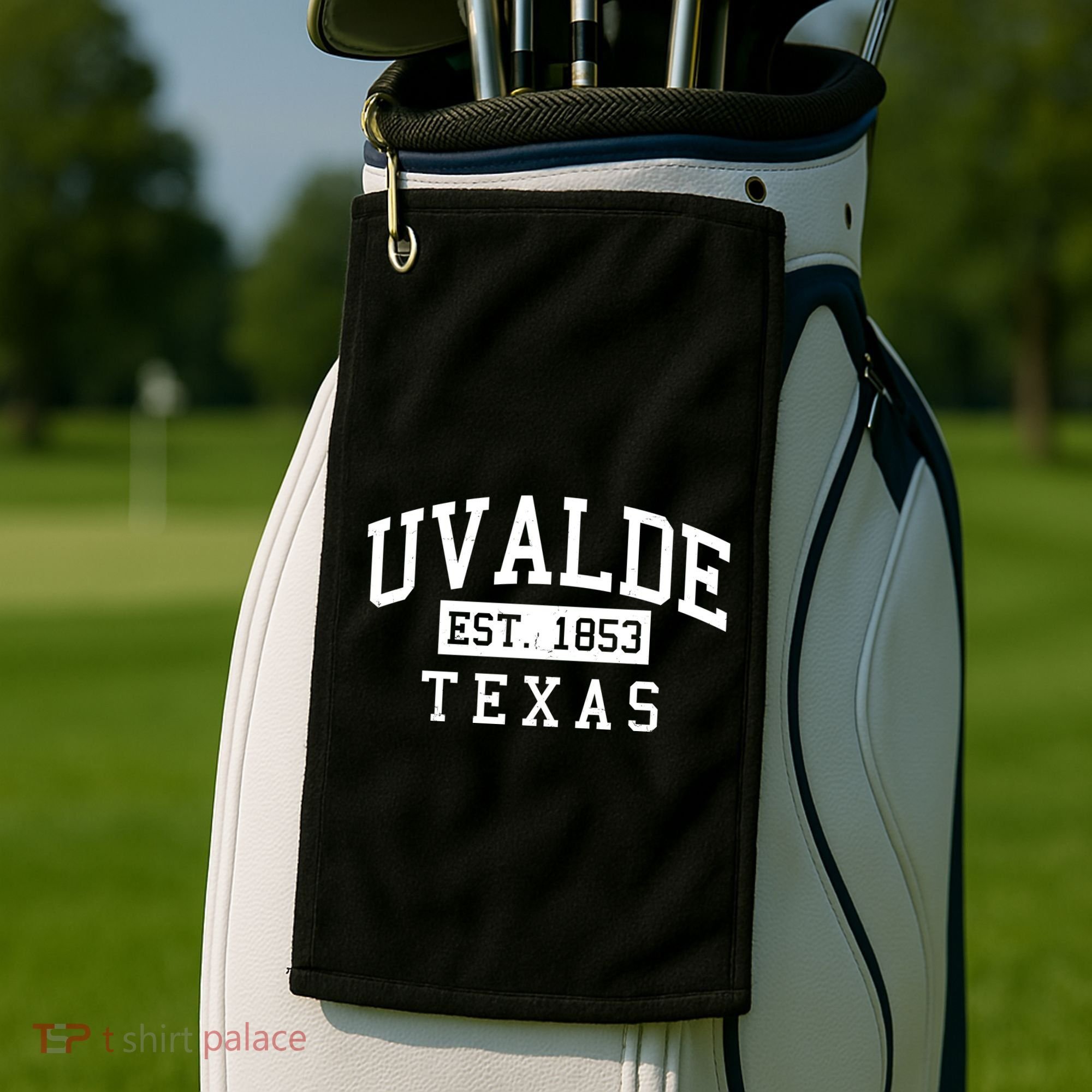 Uvalde EST 1853 Texas Golf Towel
