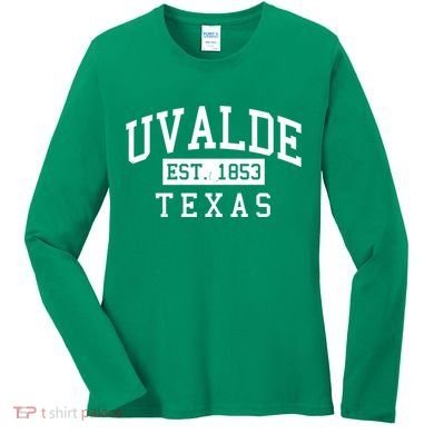 Uvalde EST 1853 Texas Women's Long Sleeve Shirt