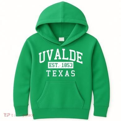 Uvalde EST 1853 Texas Kids Hoodie