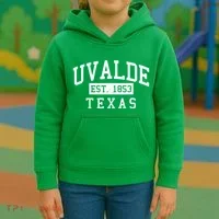Uvalde EST 1853 Texas Kids Hoodie thumb 3