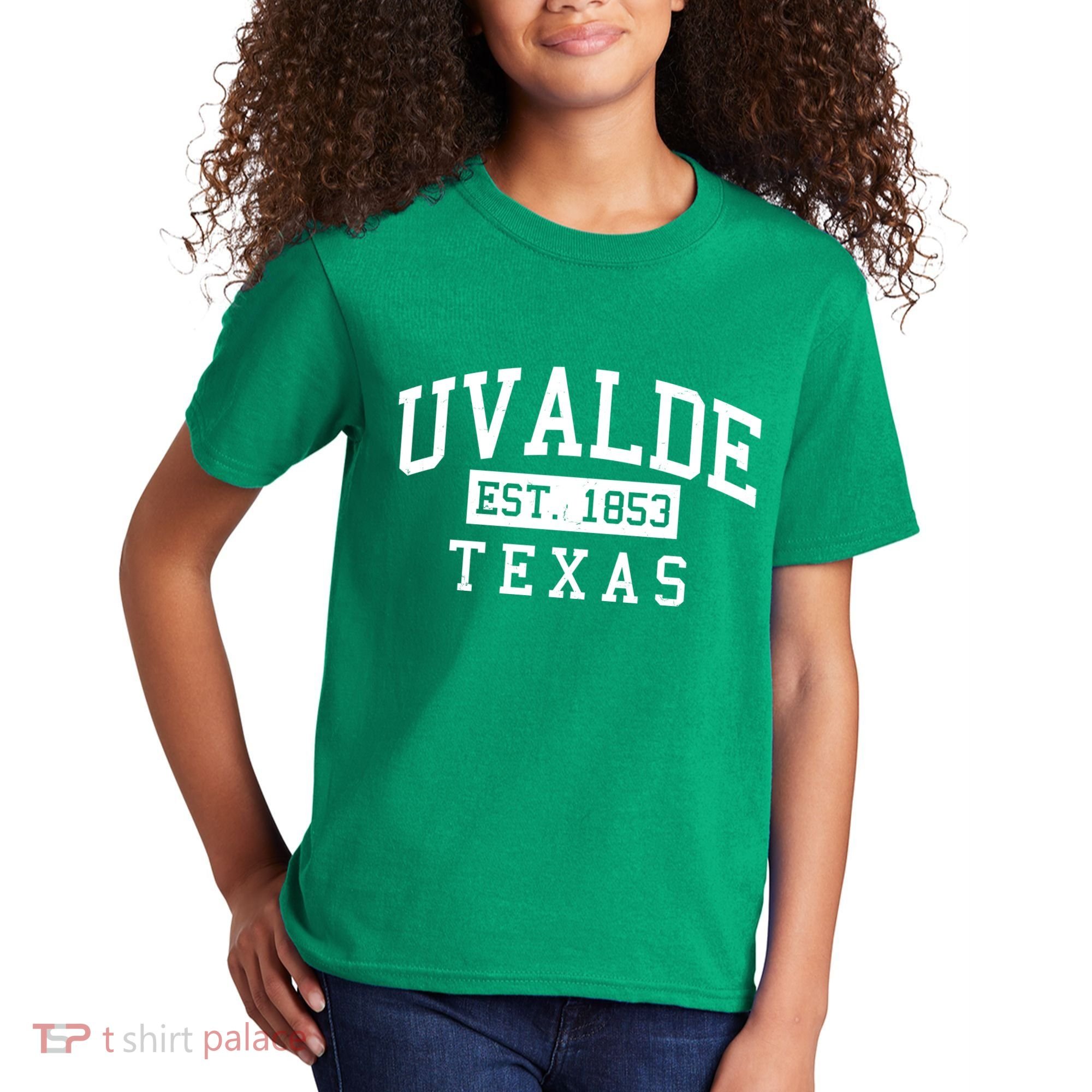 Uvalde EST 1853 Texas Kids T-Shirt