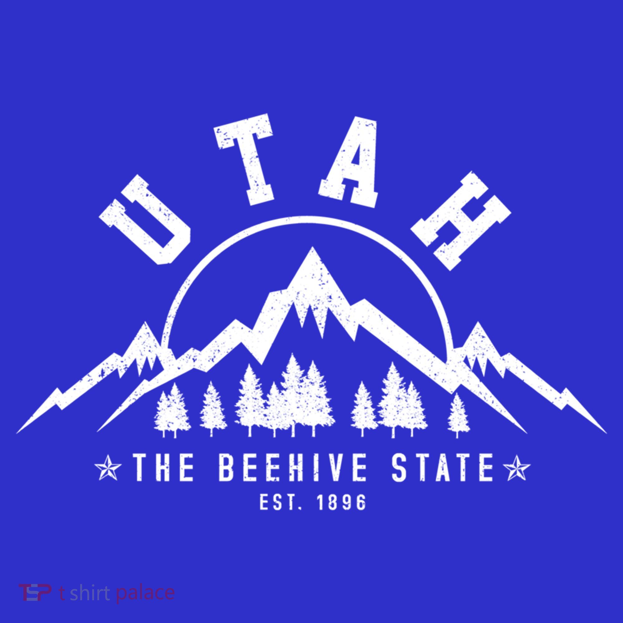 Utah Est 1896 State Vintage Mountains Nature Outdoor Gift T-Shirt
