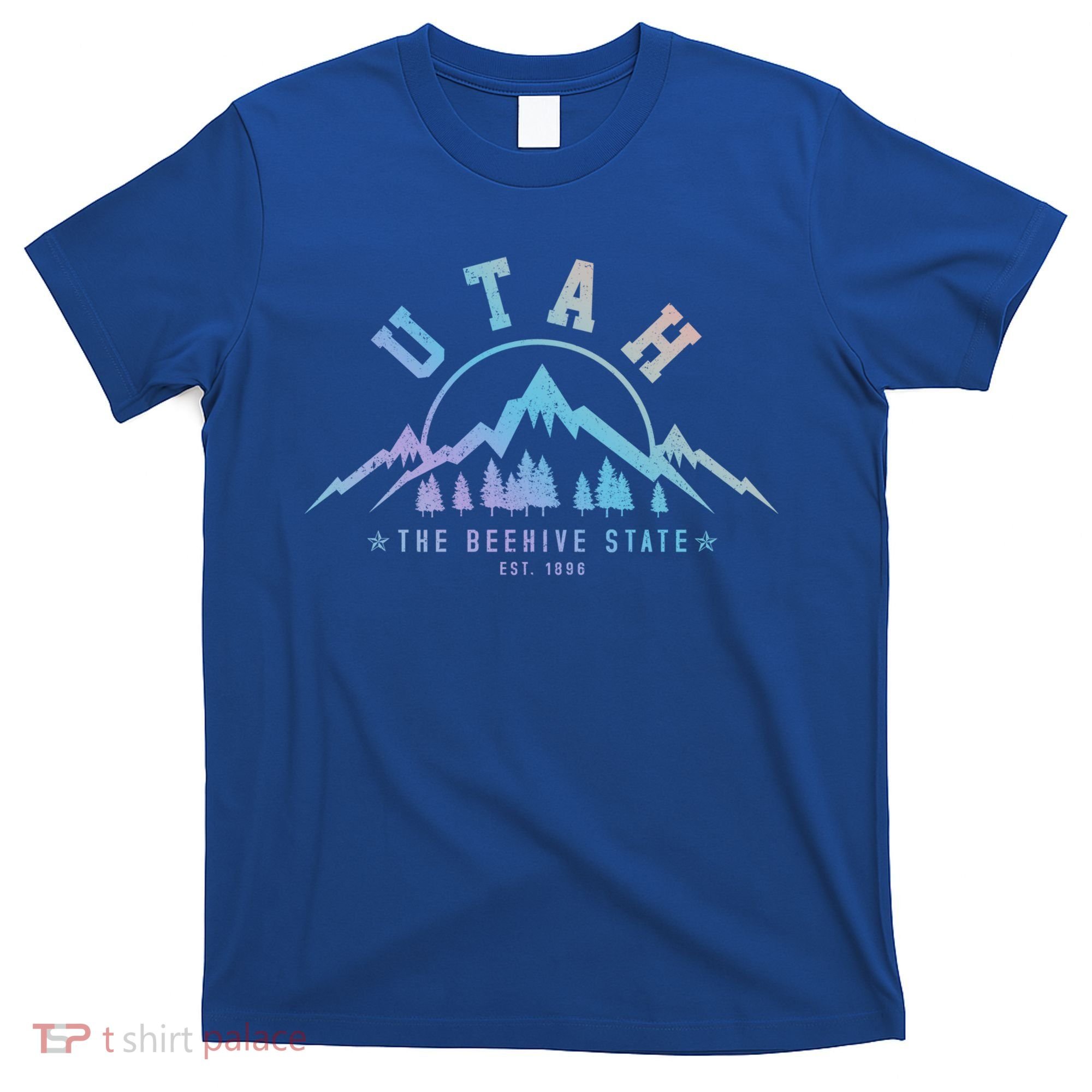 Utah Est 1896 State Vintage Mountains Nature Outdoor Gift T-Shirt