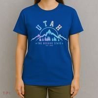 Utah Est 1896 State Vintage Mountains Nature Outdoor Gift T-Shirt thumb 4